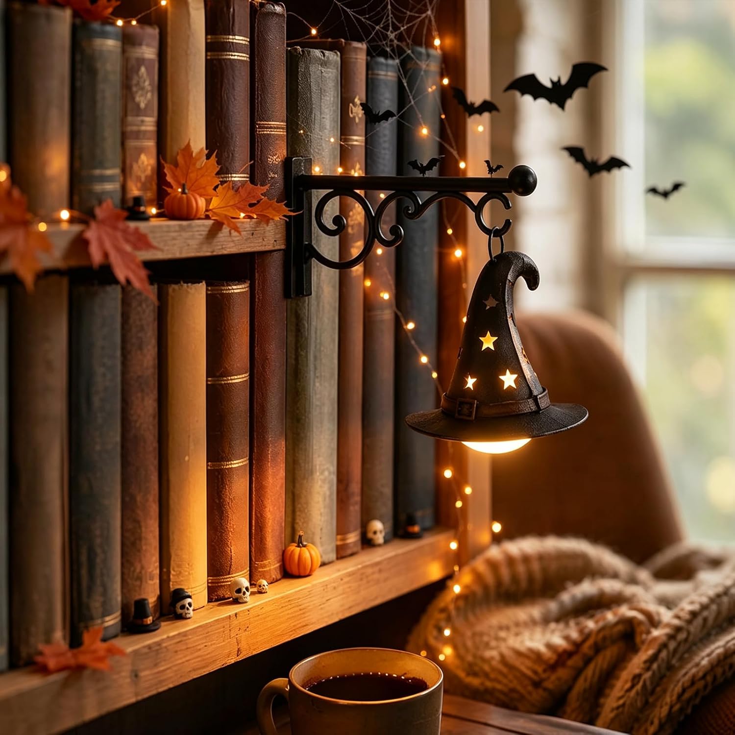 Bookshelf - Bücherregallampe, Bibliothekslaterne, Mini-Bücherregallampe, Lesenischenlampe, Dekoration für