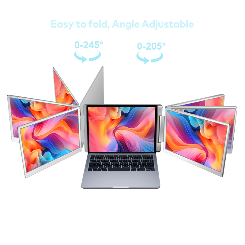 Monitor Stand - Tragbarer LCD-Monitor mit zwei Displays, 35,6