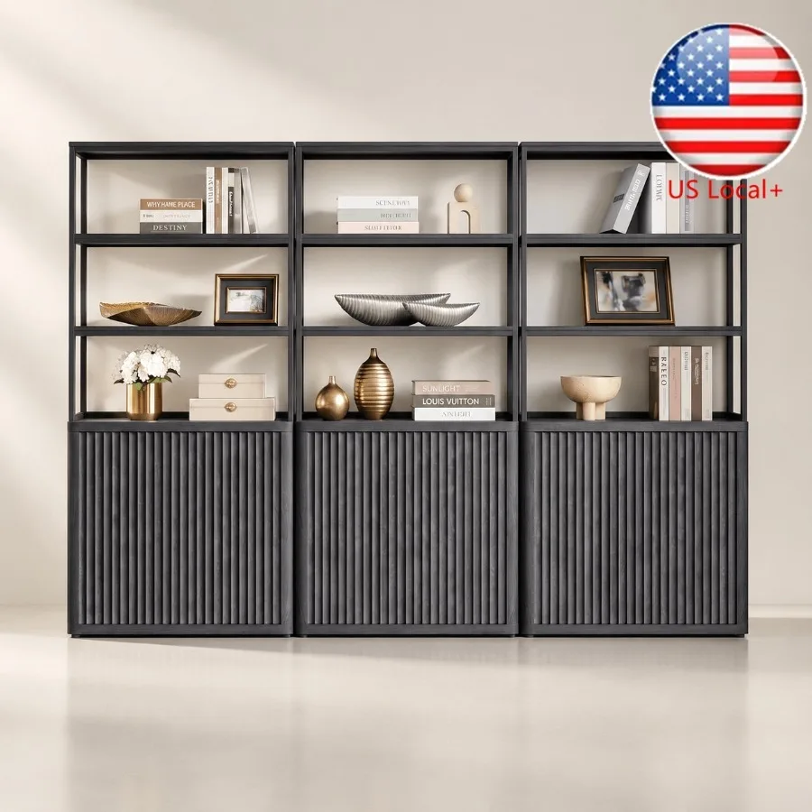 Bookshelf - 71 cm hohes Bücherregal mit Türen,