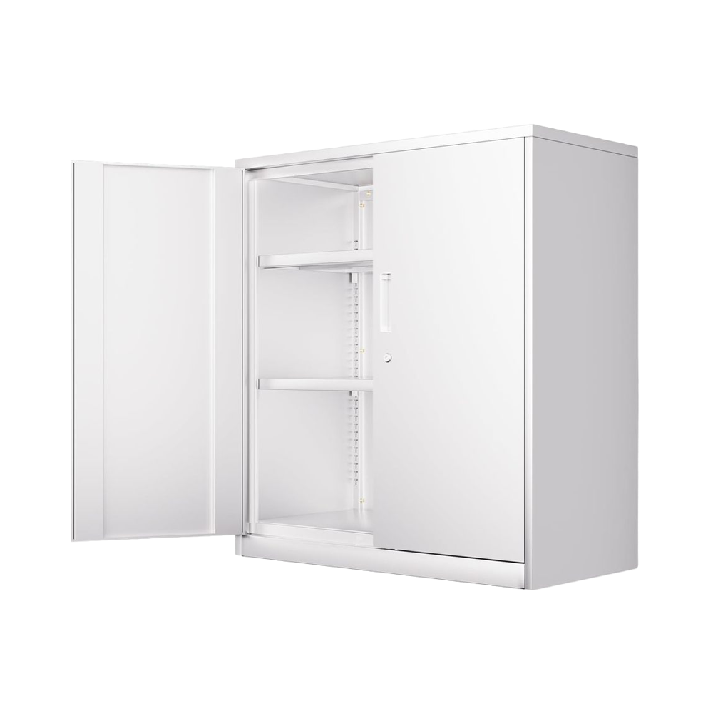 File Cabinet - # ￥forModern Schwerlast-Aktenschrank aus weißem Metall,