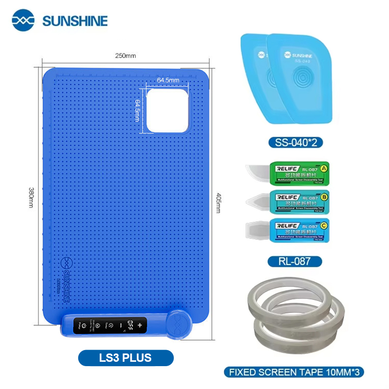 Partition Screen Divider - SUNSHINE LS3 PLUS LCD-Bildschirm-Splitter, Heizplatte, Trennmatte