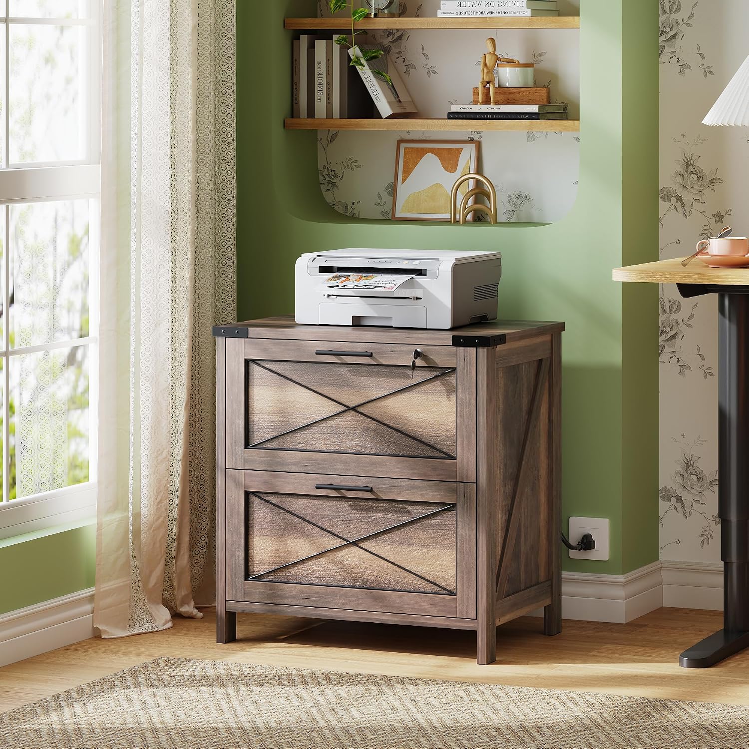Lateraler Aktenschrank aus Hol – Printer Stand Bewertung und Preis
