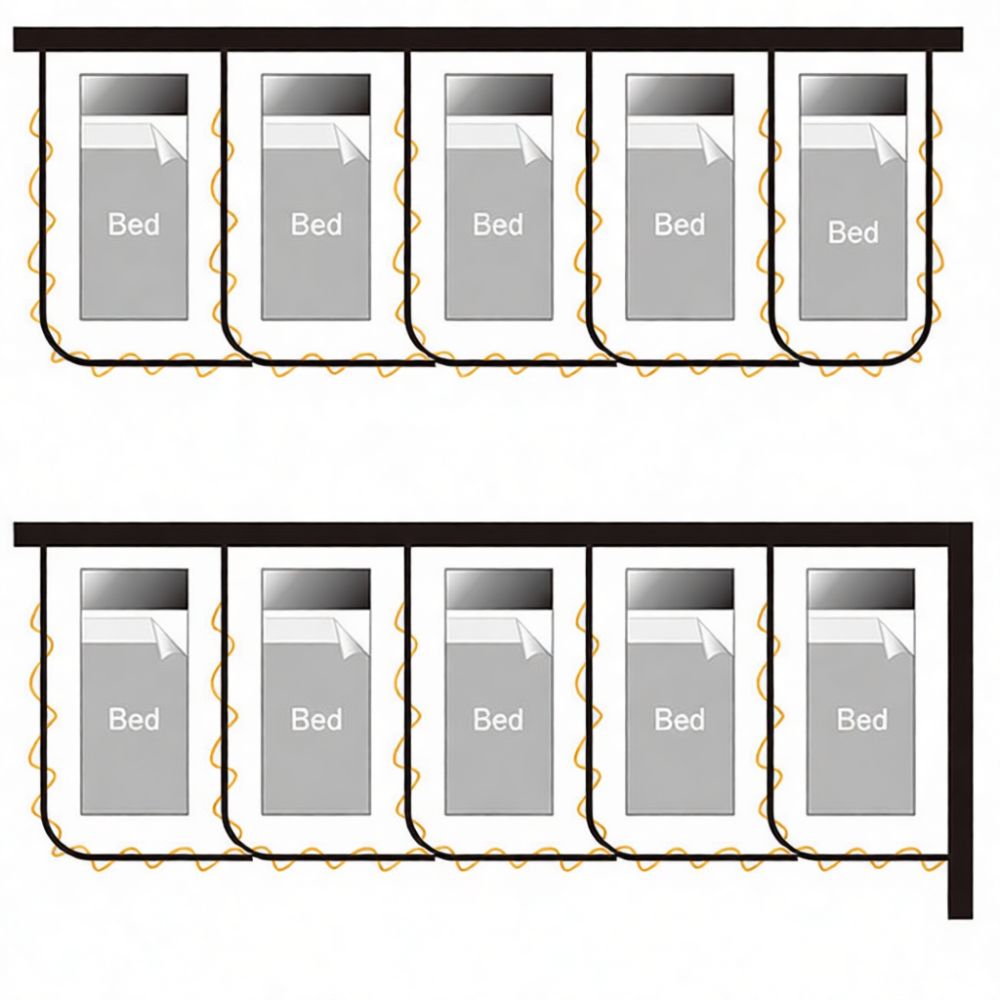 Gebogene Gardinenstange für me – Partition Screen Divider Bewertung und Preis