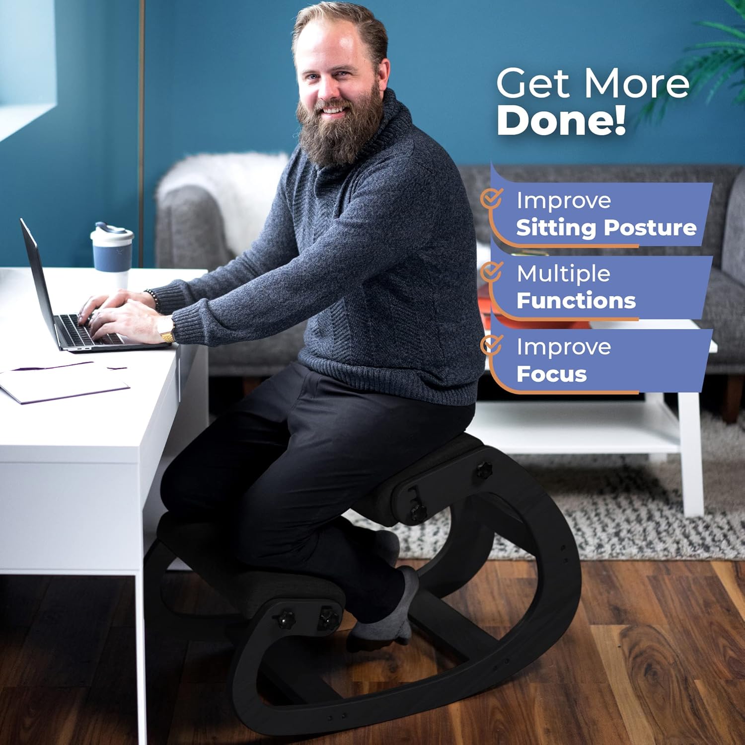 Ergonomischer Holz-Kniestuhl V – Office Stool Bewertung und Preis