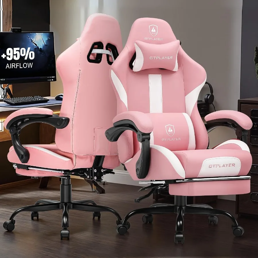 Gaming-Stuhl mit Fußstütze und – Office Chair Cushion Bewertung und Preis