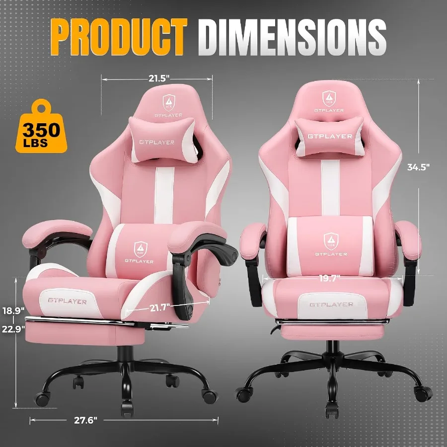 Gaming-Stuhl mit Fußstütze und – Office Chair Cushion Bewertung und Preis