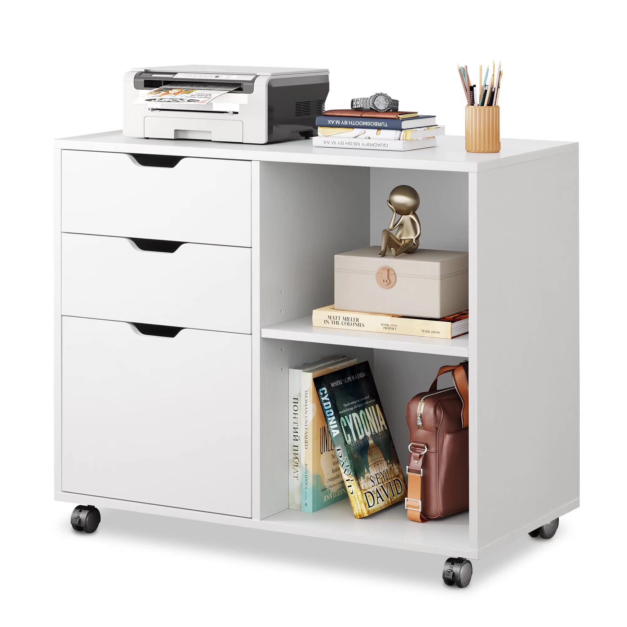 3-Schubladen Holz-Aktenschrank – Printer Stand Bewertung und Preis