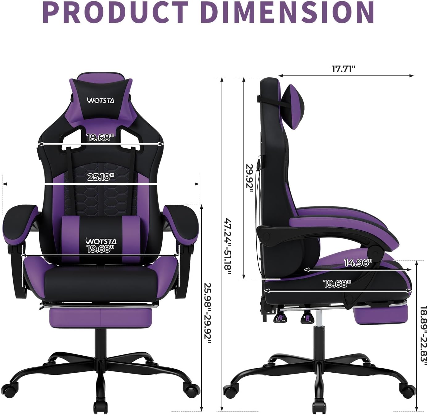Gaming-Stuhl mit Massagefunkti – Office Chair Bewertung und Preis