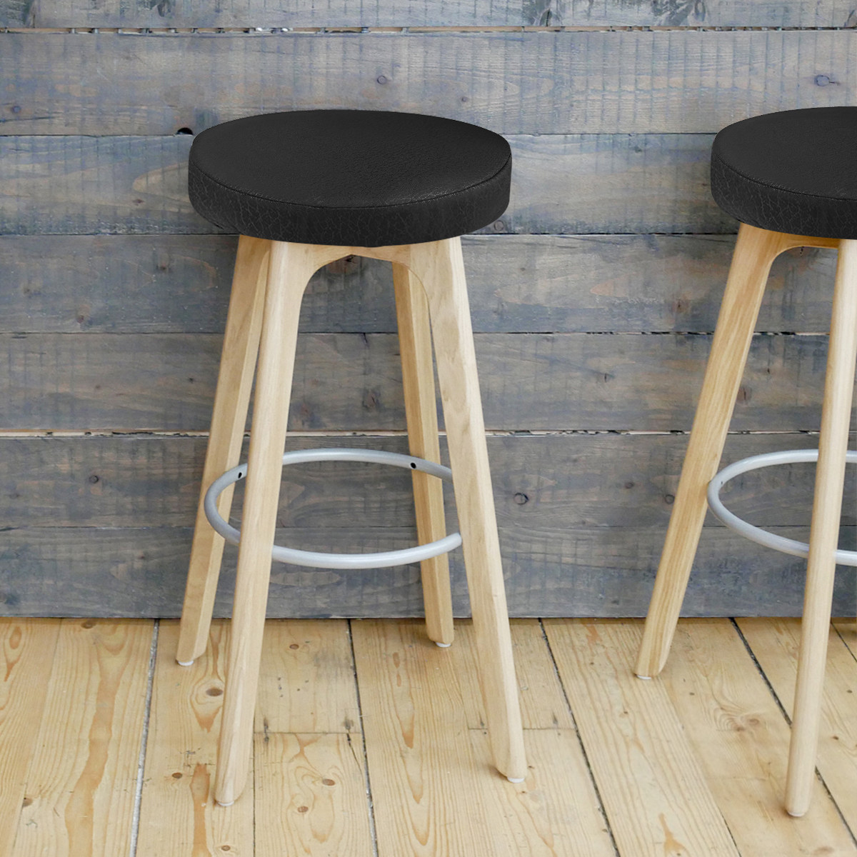 Schwarzer runder Hockerbezug,  – Office Stool Bewertung und Preis